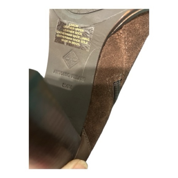 ANTONIO MELANI, Larcin, Chocolate Suede Heeled Boots - Picture 4 of 6